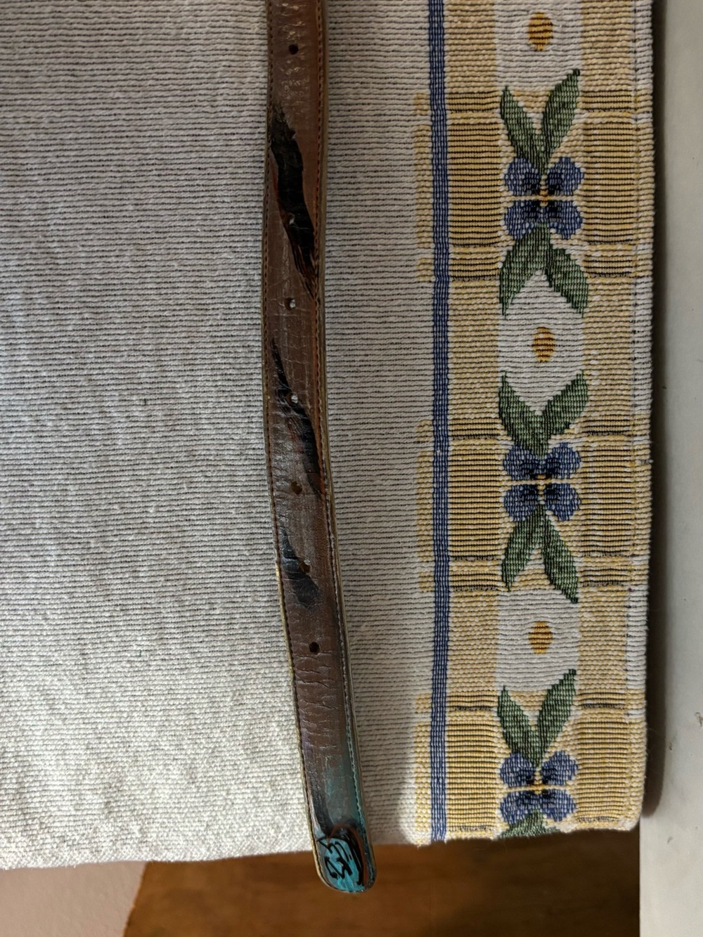 Jane Yoo Leather Handpainted Belt - Picture 5 of 6